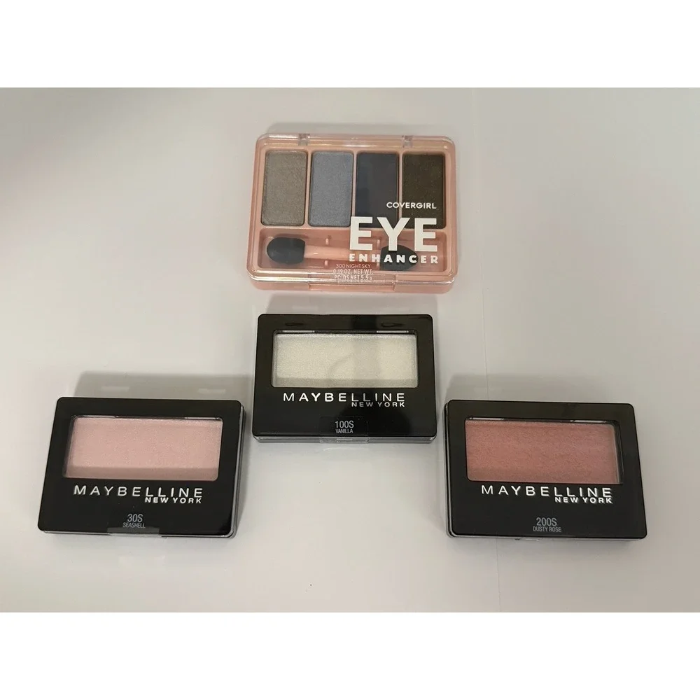 NEW Lot Of 4 Covergirl Maybelline Eye Makeup Eyeshadow Palette‎ Pink Night Sky